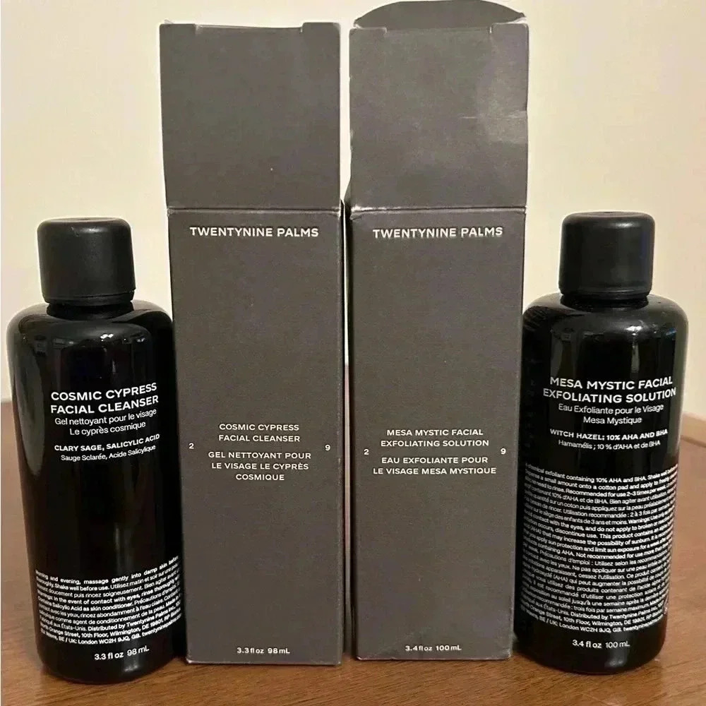 Set of 2: Twentynine Palms Cosmic Cypress Cleanser & Mesa Mystic Exfoliating Sol